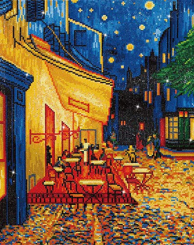 EMBROIDERY KIT CAFE NIGHT