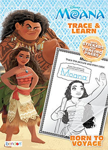 Disney Moana Color and Trace Activity Book