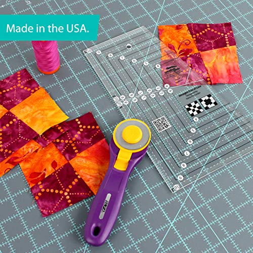 Creative Grids Straight Out of Line 6" x 10" Quilting Ruler Template CGRKA3