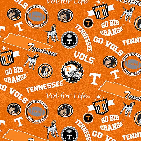 University of Tennessee Volunteers Cotton Fabric with Home State Design-Sold by The Full Yard
