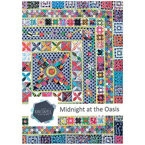 Midnight at The Oasis Quilt Pattern by Jen Kingwell Designs