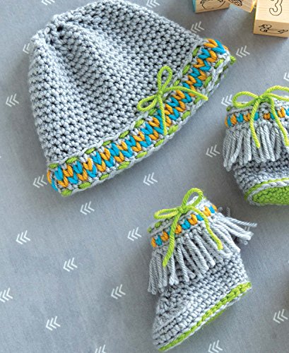 Leisure Arts Infant Boots & Hats Crochet Bk