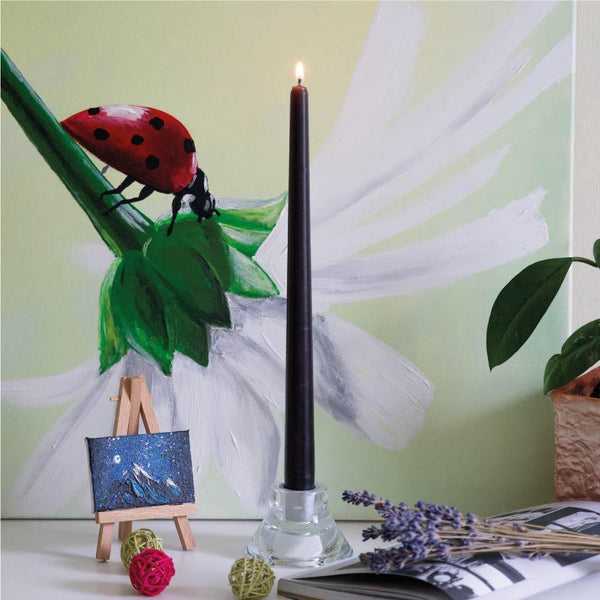 CANDWAX Coal Green Taper Candles