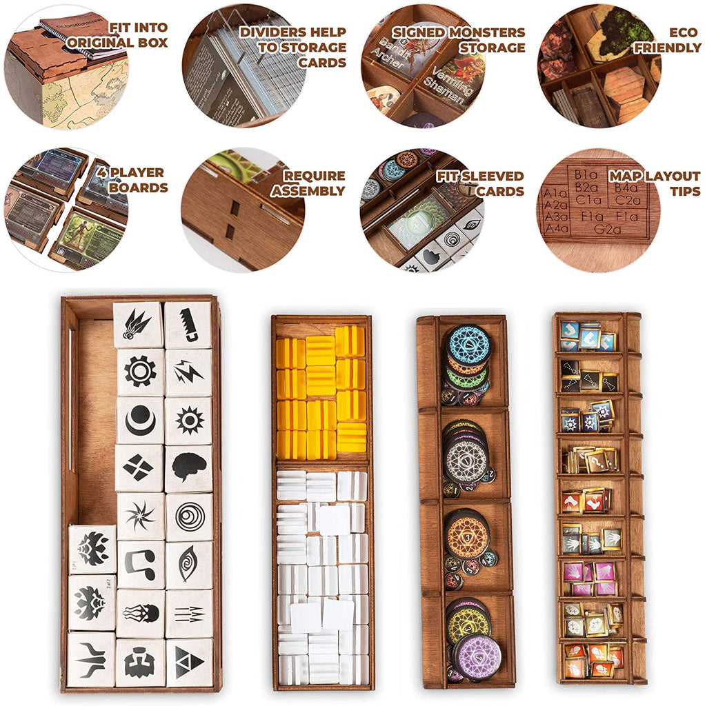 Gloomhaven Organizer Made of Wood - Compatible with Base Game and Forg –  Crafts