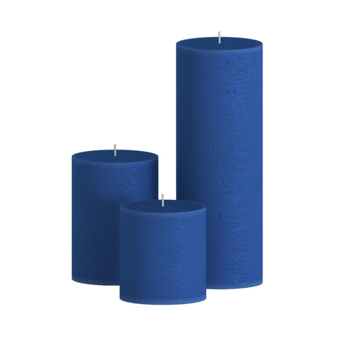 CANDWAX Blue Pillar Mix - 3 inch, 4 inch & 8 inch