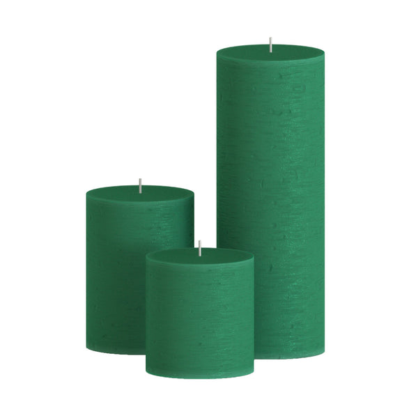 CANDWAX Green Pillar Mix - 3 inch, 4 inch & 8 inch